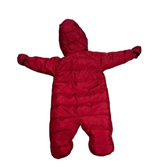Jordan Infant Baby 9m Red Zip Front Jumpman Puffer Snowsuit 556578 - Picture 9 of 9